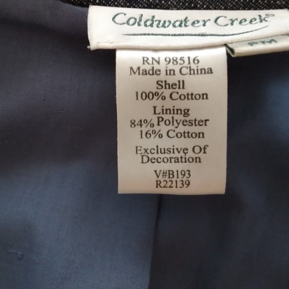 Coldwater Creek | Embellished Denim Embroidered B… - image 7